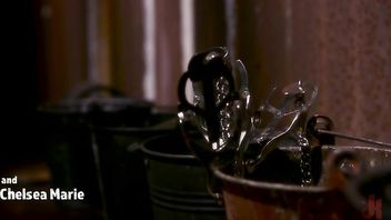 Caged Heat: Chelsea Marie Uses Up Her Caged Sex Slave Violet Monroe